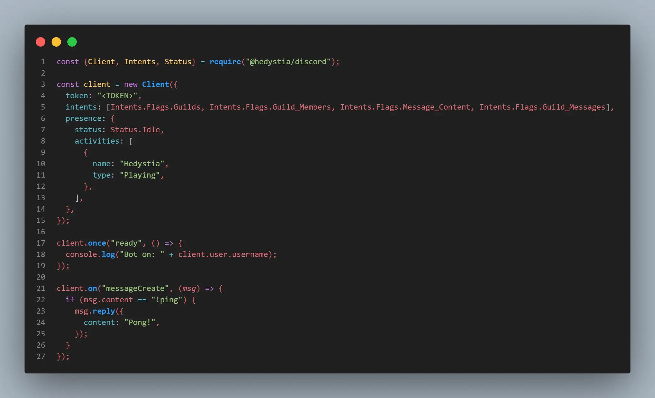 Hedystia.js