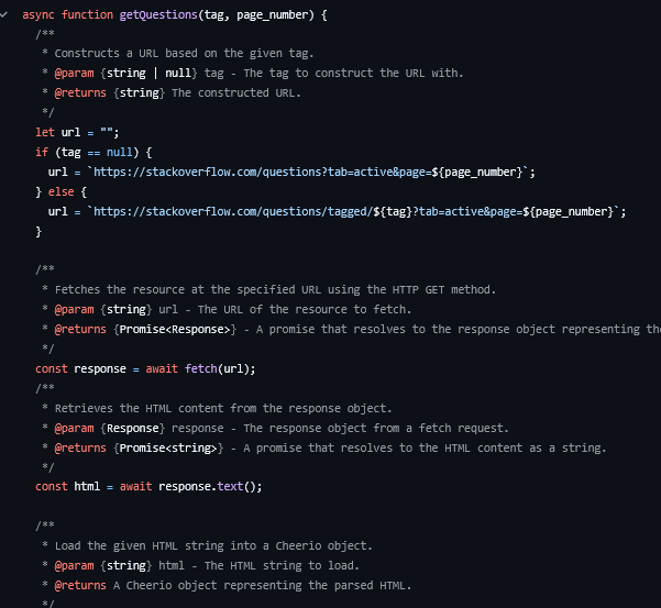StackOverflow Api