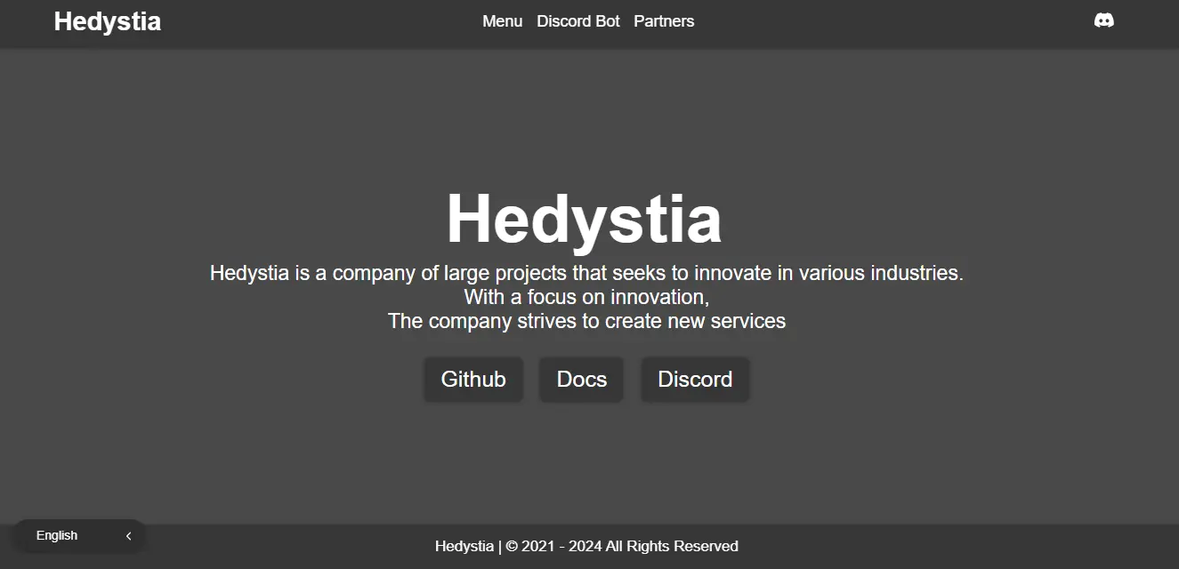Hedystia Website